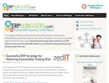 Tablet Screenshot of erpbloggers.com